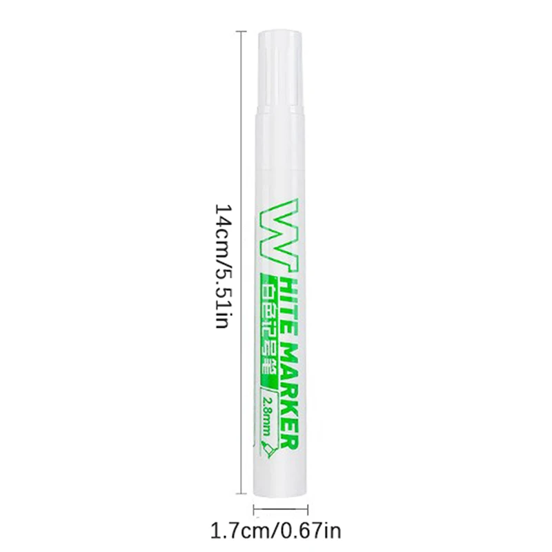 1/3pcs 3mm White Pen Alcohol Paint Waterproof Tire Painting Graffiti Pens Gel Pen for Fabric Wood Leather Marker