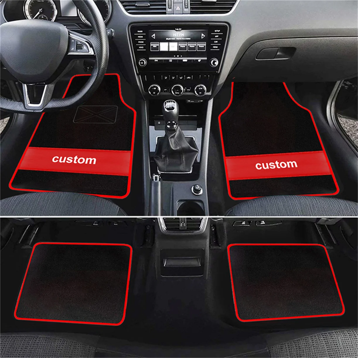 Car Floor Mats For VOLKSWAGEN All Model Sagitar T-Cross Caddy Magotan Bora Touran Tiguan Phaeton Sharan UP Santana Nivus