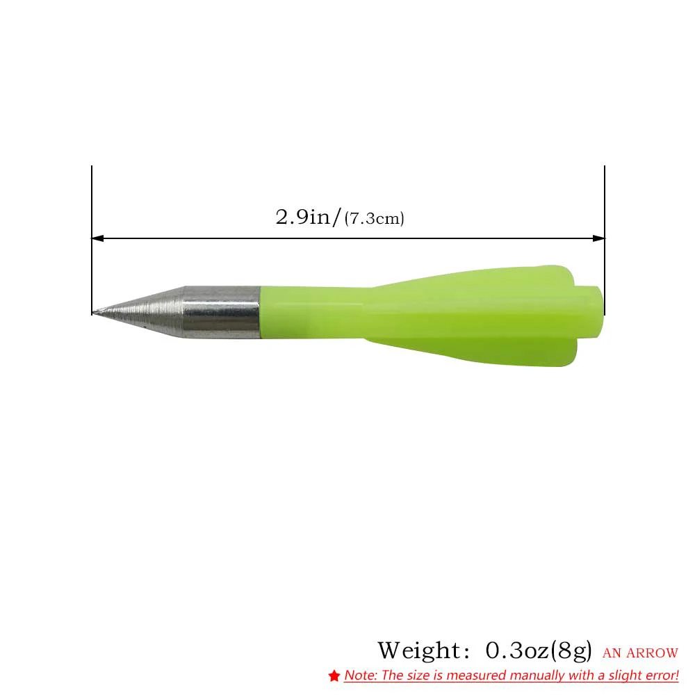 Green Body Cone Tip Slingshot Darts 20/40 Pcs Options for Outdoor Target Practice & Precision Sports Accessories