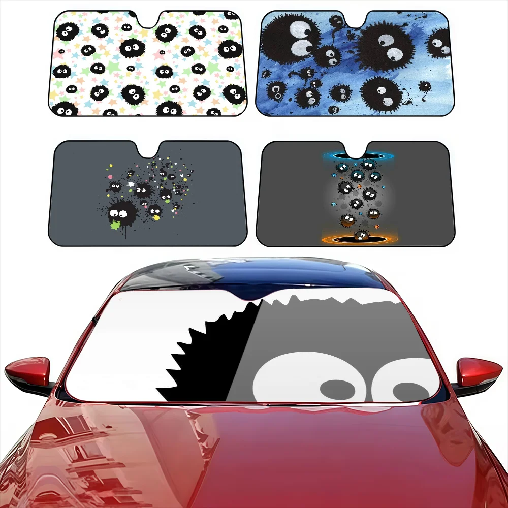

Cute S-SusuwatariS-ES Funny Car SunShade Curtains Heat-insulating Suction Cup Blocks UV Rays Car Sun Visor