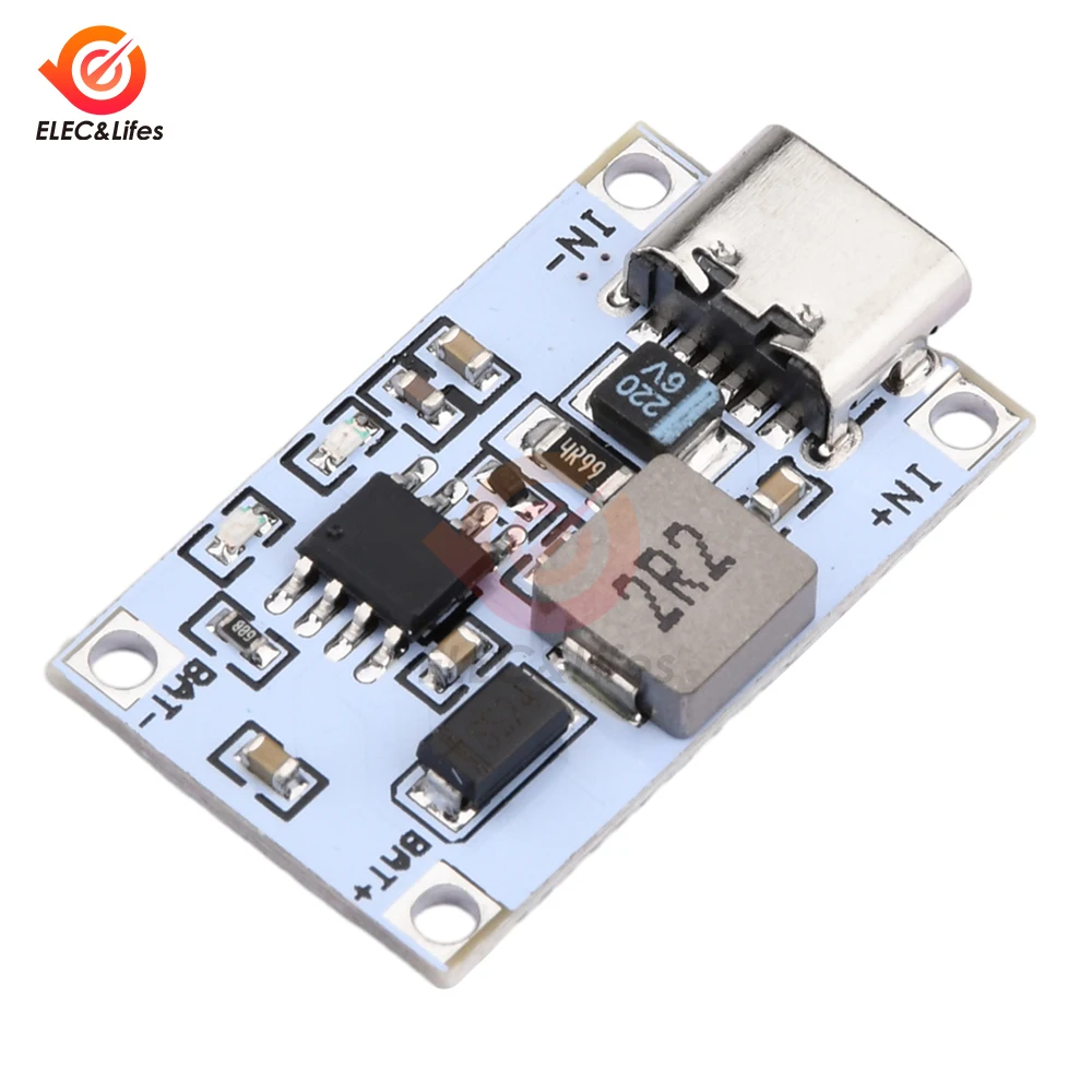 Micro/TYPE-C USB 2S 7.4V 8.4V Lithium Battery Charging Module USB Booster Charging Board 5V 2A to 8.4V Charging Two Batteries