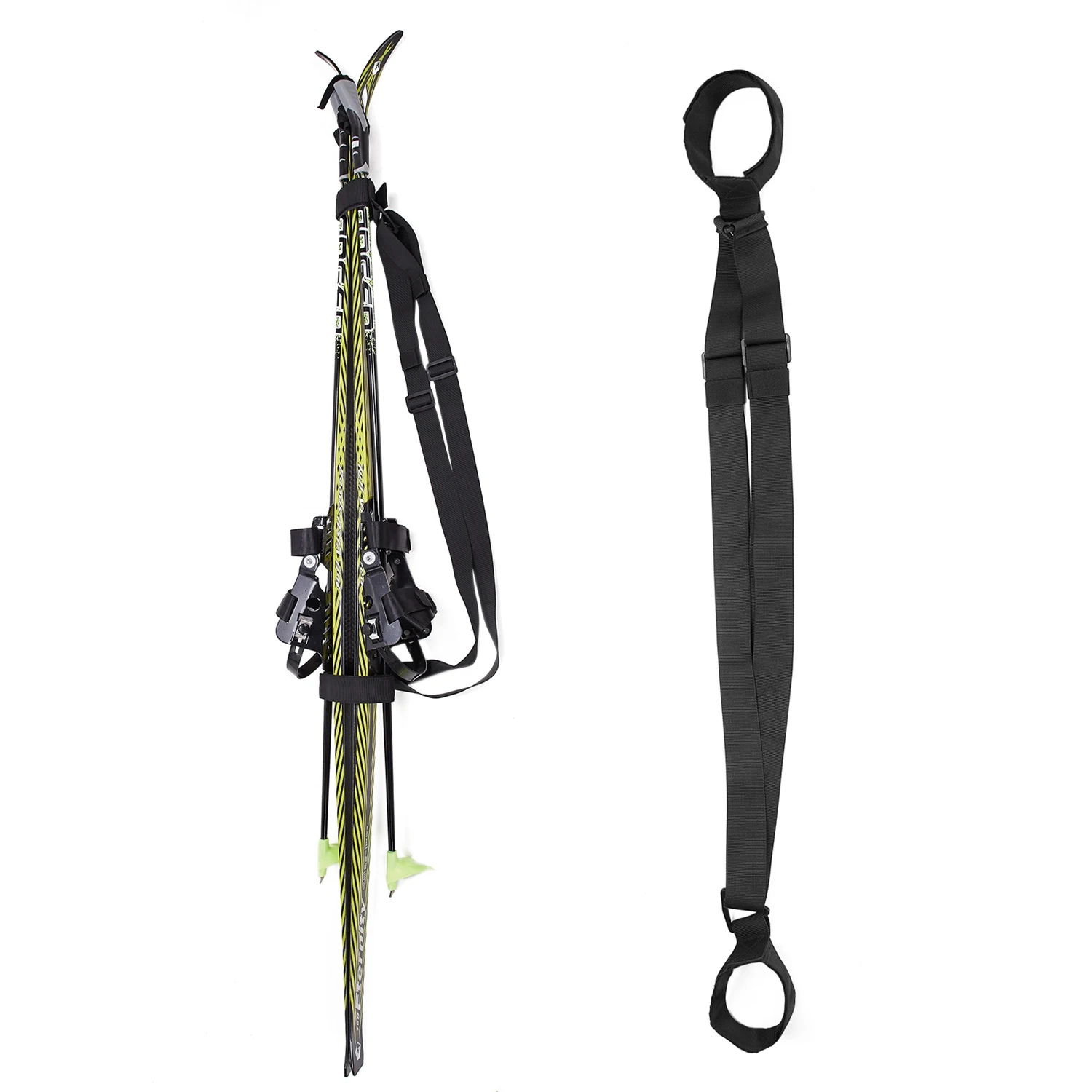 AU-Ski Shoulder Strap Adjustable Ski Backpack Carrier Ski Carry Sling Strap For Men Women And Kids