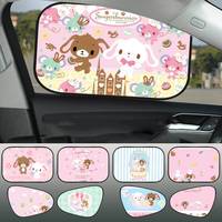 Cute S-Sugarbunnies Car Side Window Sunshades 1 Pack Sun Glare UV Rays Protection For Child Baby Side Window Sun Shade