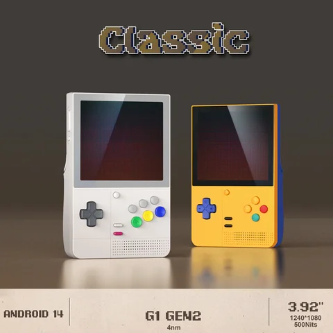 레트로이드 포켓 클래식 가방 포함 휴대용 게임 콘솔 3.92인치 화면 6GB 128GB G1 Gen2 비디오 게임 콘솔 RP 클래식