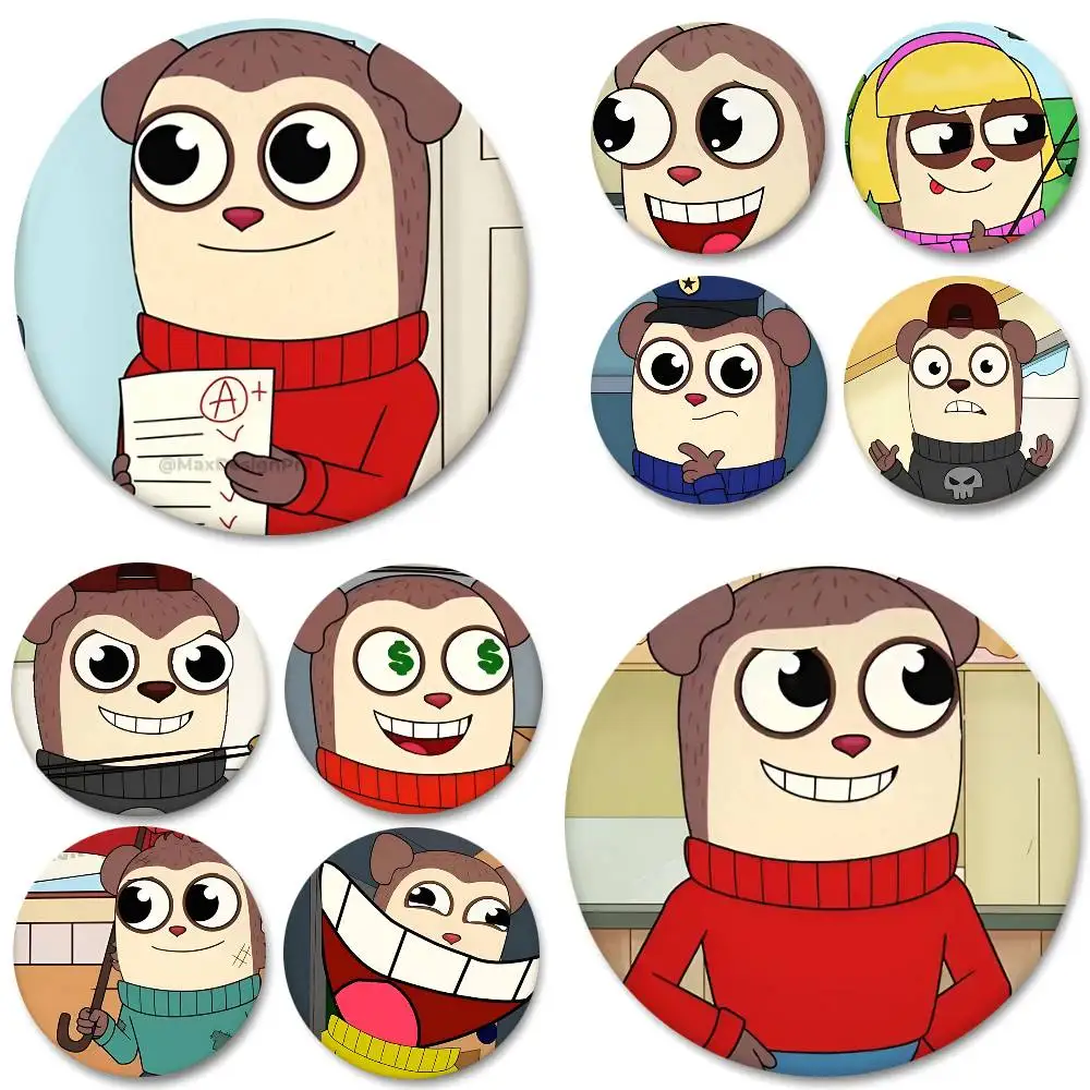 1pc Max Design Pro Anime Cartoon Style Badge Brooches On Backpack Decoration Round Enamel Pins For Accessorys