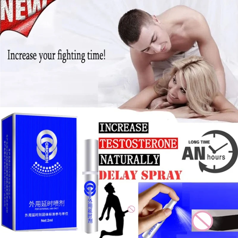 Sex Delay Spray for Men Penis Anti-Premature Ejaculation Male Erection Prolong Amplify Enlargement 60 Minutes Products