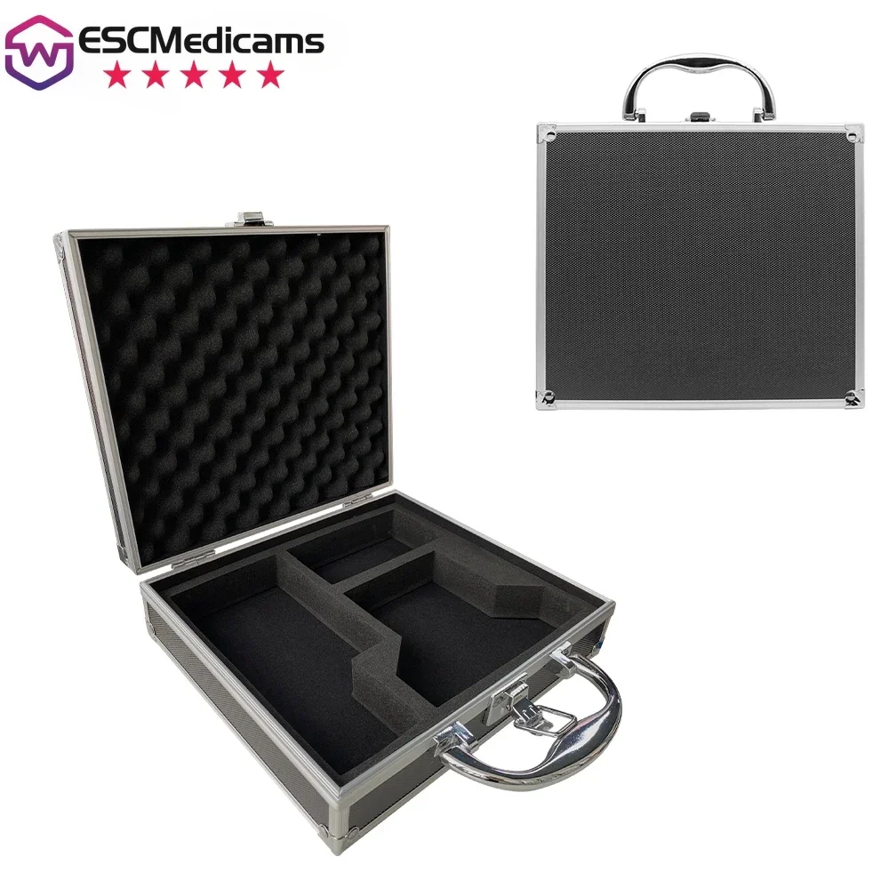 Aluminium Alloy Tool Box  for Dental Loupes Headlight Instrument Storage Case Rganizer Suitcase with Sponge Lining