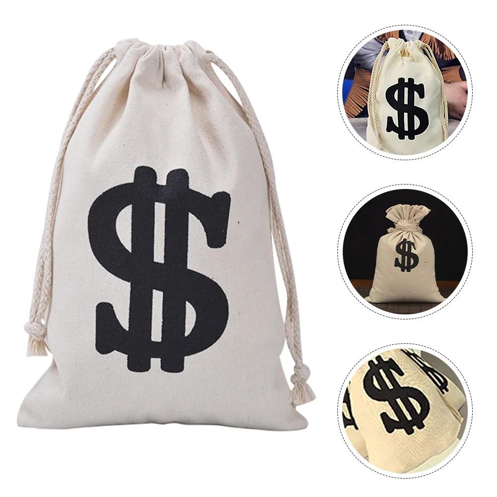 

8Pcs Pirate Party Gift Bags Reusable Cloth Drawstring Pouches Perfect for Coins Jewelry Storage Pirate Dollar Bag