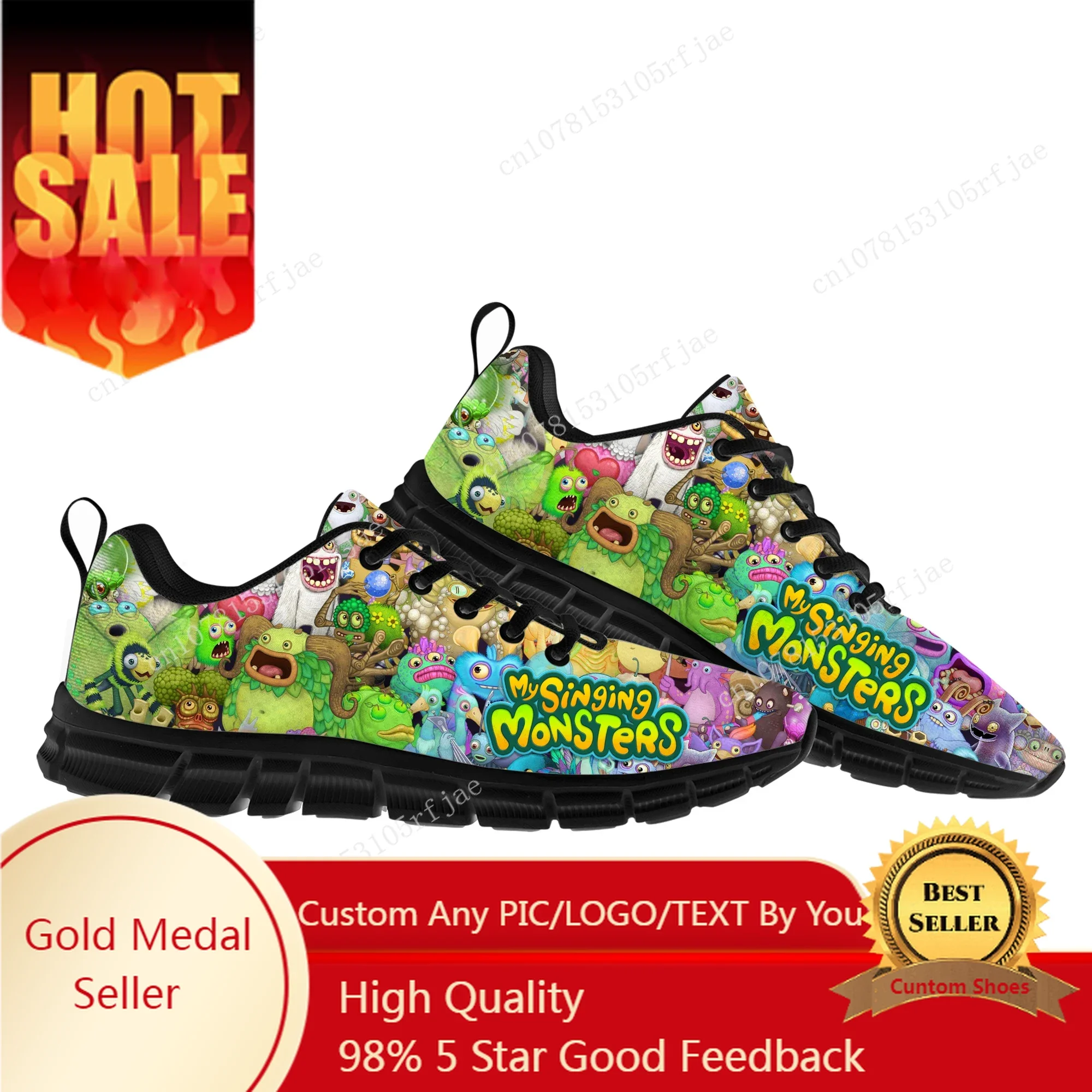 

My Singing Monsters Sports Shoes Cartoon Game Mens Womens Teenager Children Sneakers Sneaker Custom Built Shoes