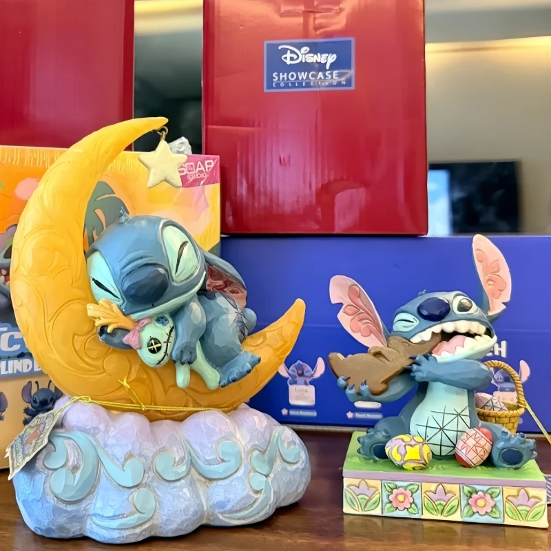 

Disney Peripheral Stitch Cartoon Character Model Night Light Ornament Livingroom Desk Decorations Collectible Friend Holiday Gif