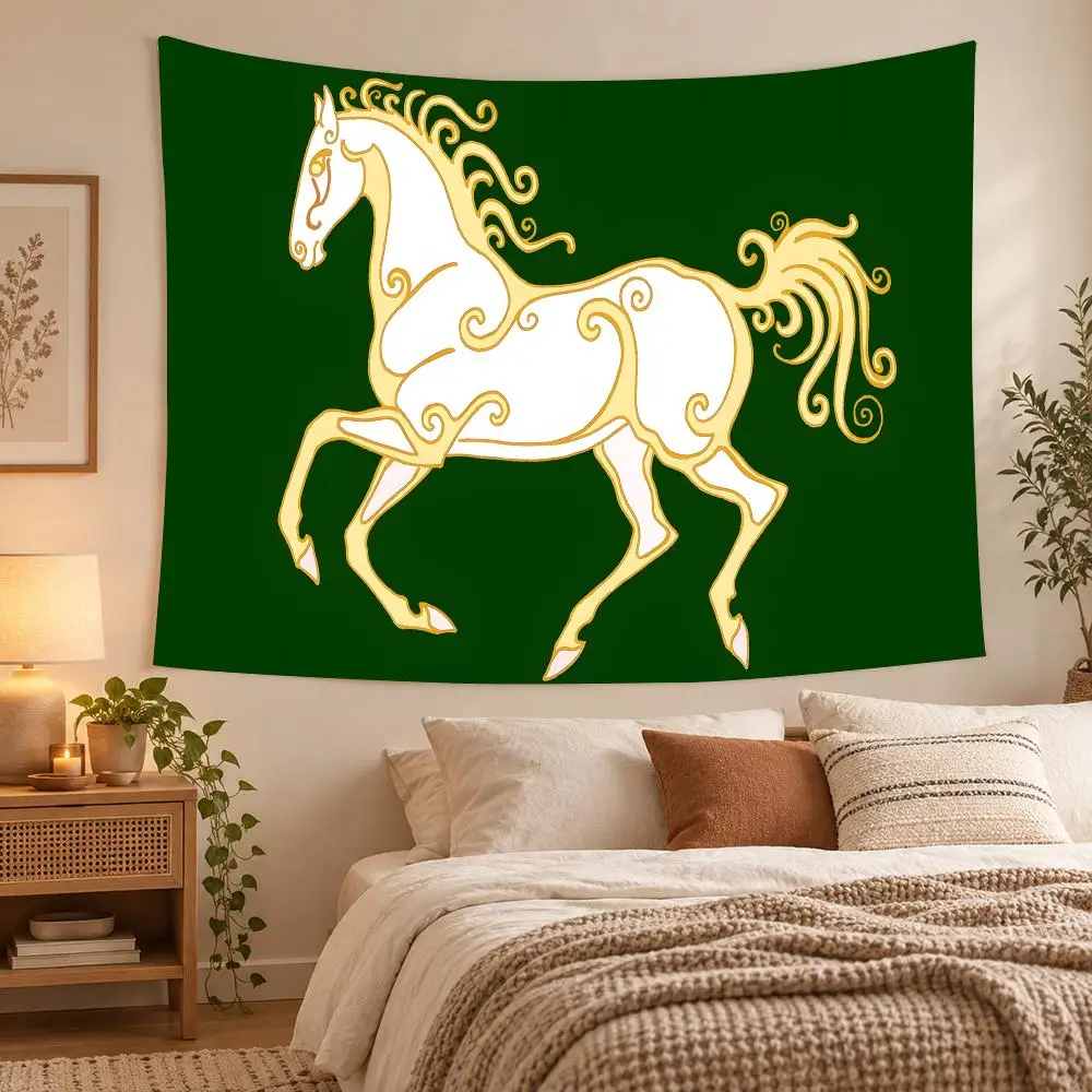 The Kingdom Of Rohan Flag Tapestry Wall Hanging, Suitable For Living Room, Bedroom, Study, Party Home Decor Gift