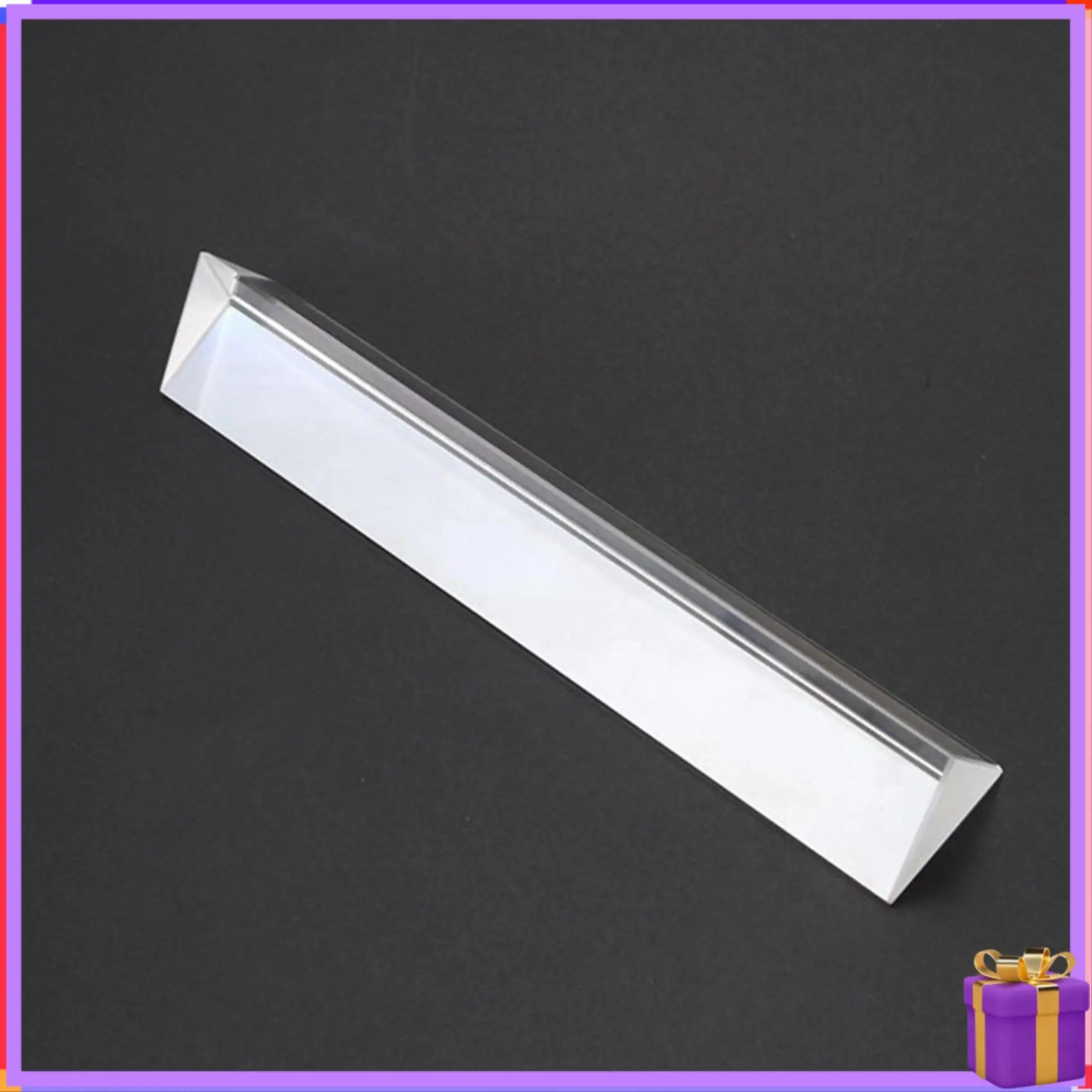 Advanced Optical Equilateral Rainbow Triangular Prism Glass Physics Experiment Children Student Photography Triangular Prism