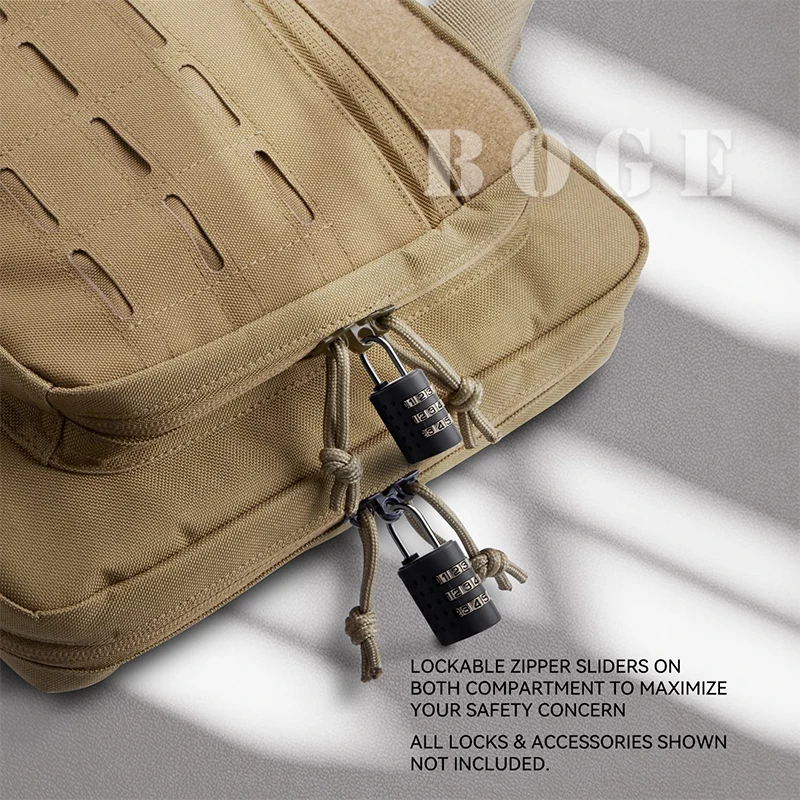 Imagem -04 - Arma Tática Tiro Bolsa de Caça Acessórios Sistema de Revistas Molle Compartimento com Fechadura Vários Bolsos Laptop Case de