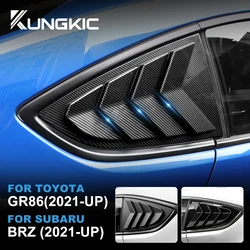 스바루 BRZ Toyota GR86 2021 2022 2023 2024 2025 자동차 뒷 유리 스티커 장식 사이드 스포일러 스플리터 삼각형 루버