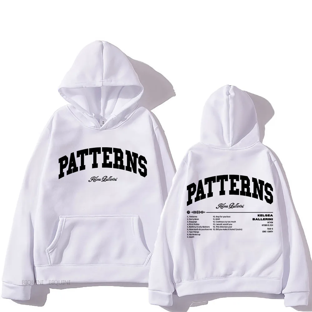 

Kelsea Ballerini Patterns Tour с капюшоном Ropa Mujer, повседневная толстовка в стиле хип-хоп, флисовая одежда с длинными рукавами, толстовка в стиле панк с графикой