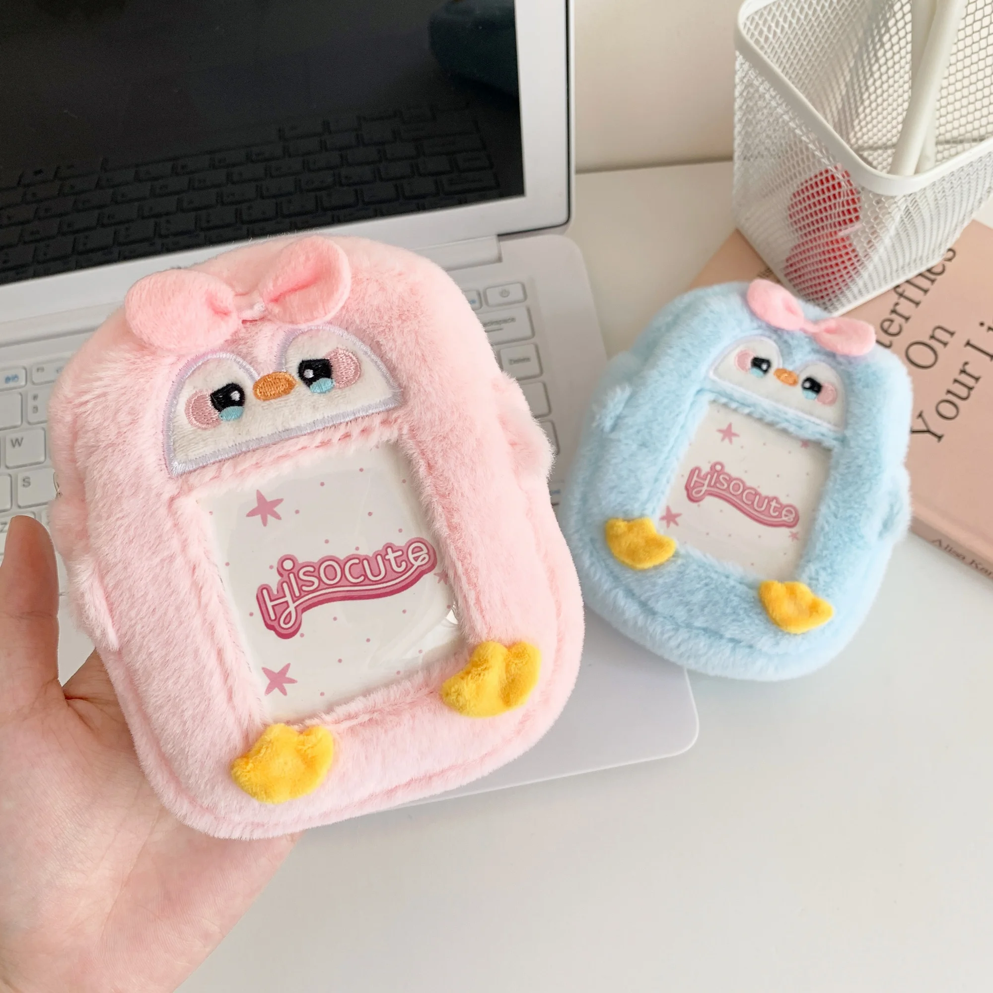 1pc Kawaii Animal Card Holder Bags Keychains Small Pouch Coin Purse Lips Storage Bag