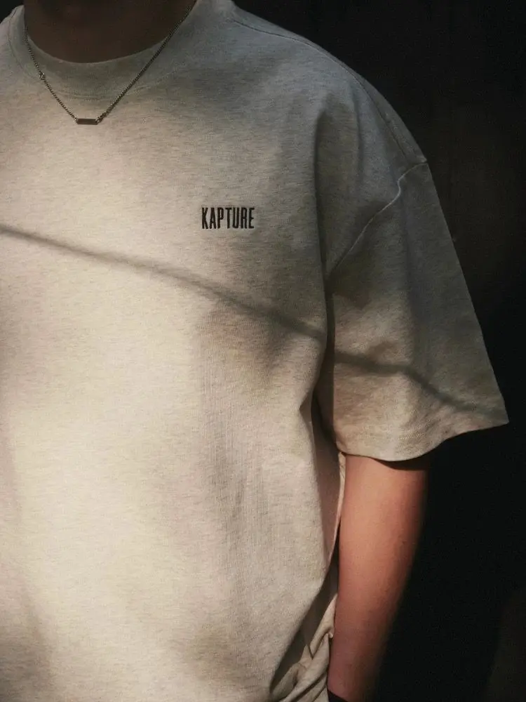 Impression De Lettres T-shirt Ample En Coton Lumon Americain À Manches Courtes Décontracté Hommes Et Femmes Été Beau