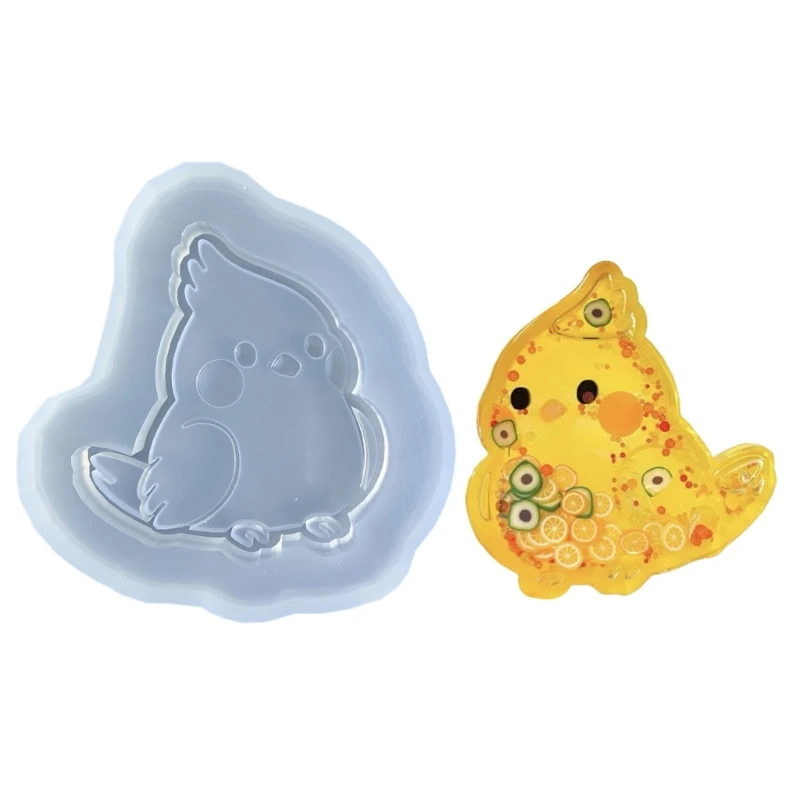 Resin Shaker Mold,Parrot Silicone Mould Resin Pendant Mold C1FC