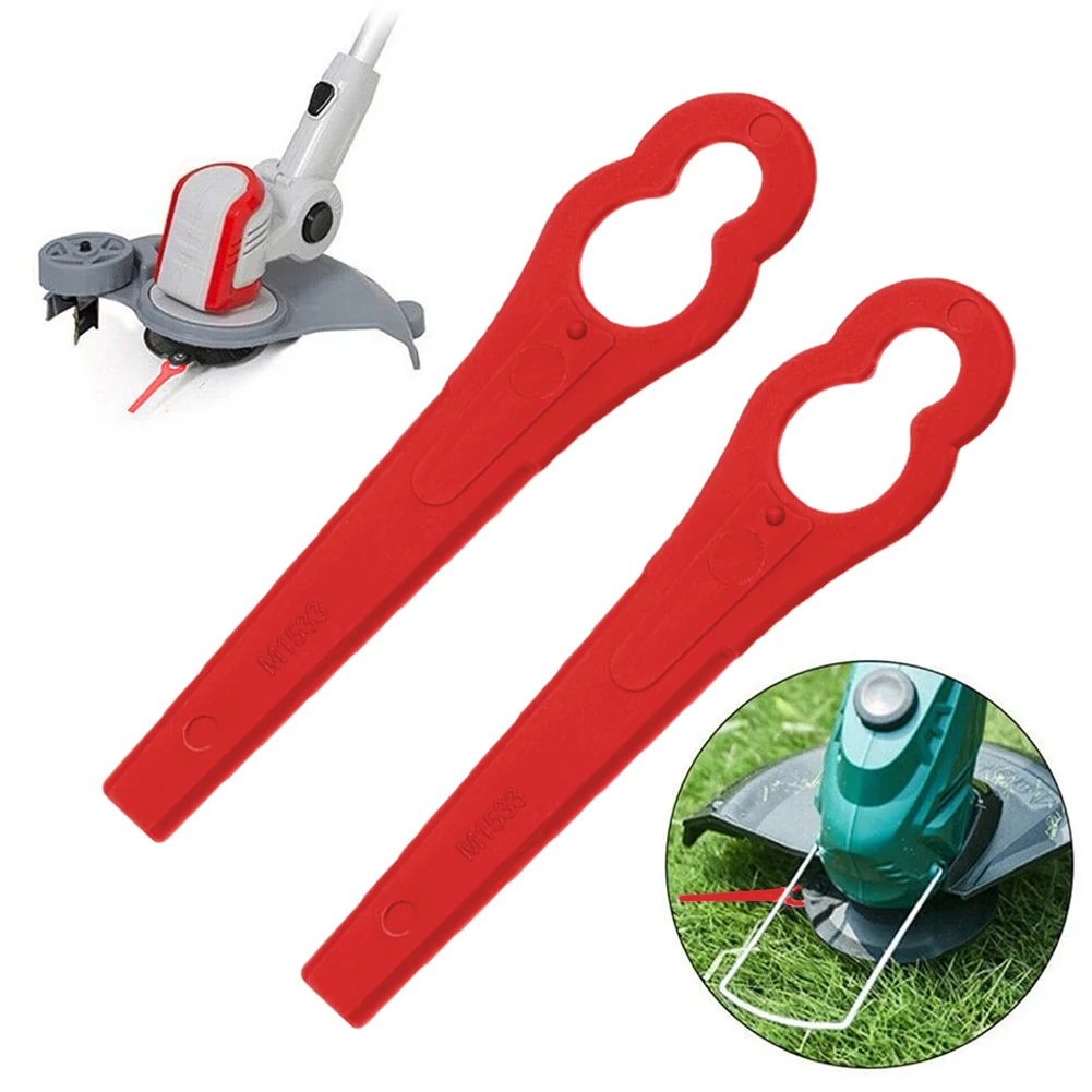 20-120pcs Plastic Cutter Blades For Electric Cordless Grass Trimmer Strimmer Tool Grass Trimmer Blades Replacement Garden Tool