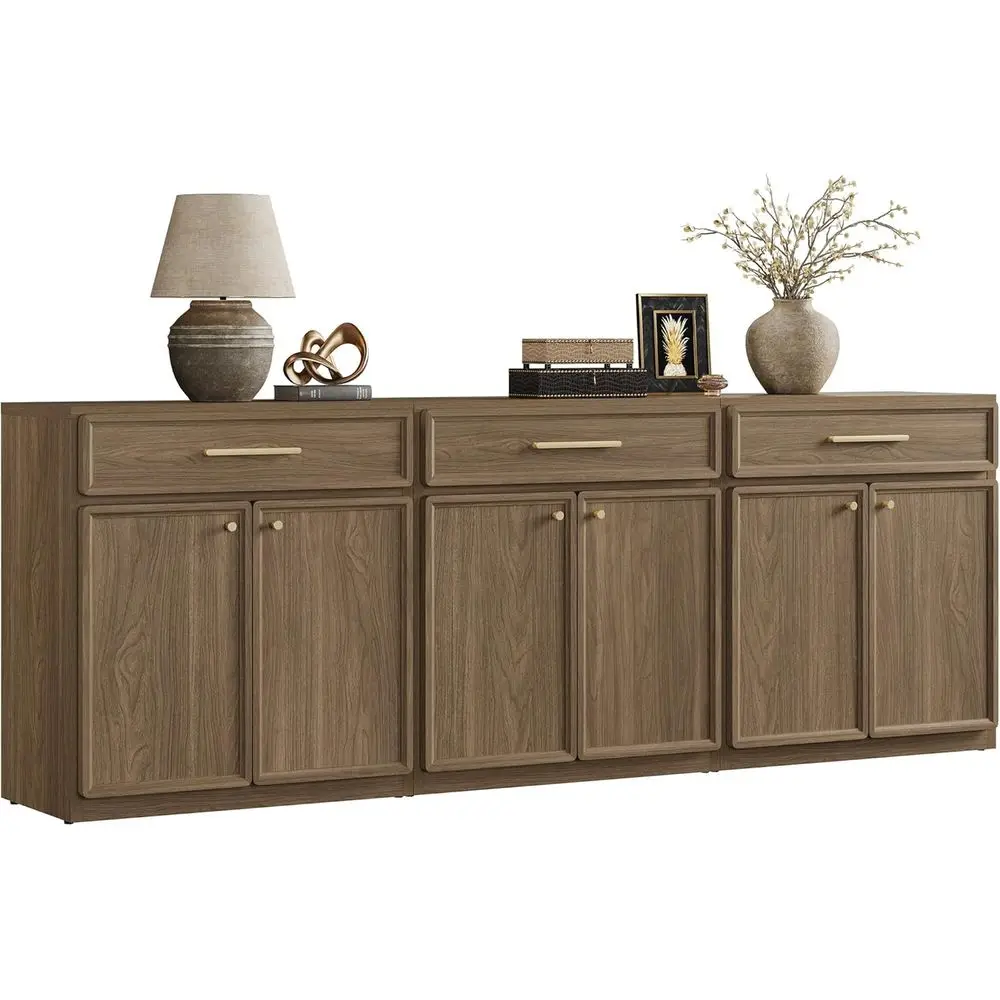 

Buet Cabinet with Storage Tall ern ole Storage Cabinet with Doand Shelves 90" Long Wooden Sideboard Crza Buet Table Coee Bar or