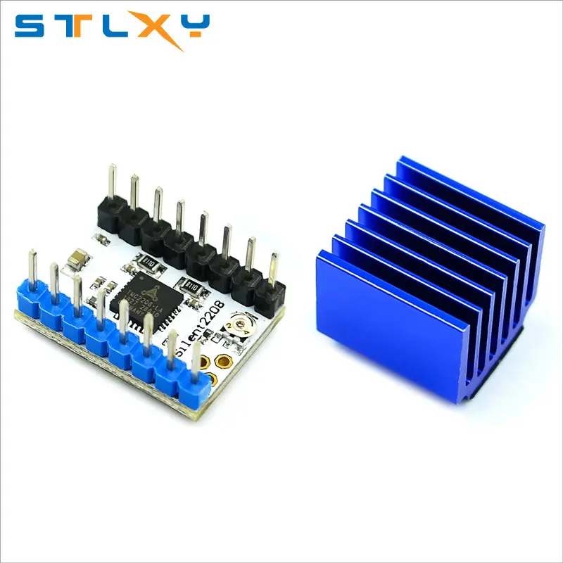 3D Printer TMC2208 Stepper Motor Driver V1.2 Stepper Driver Module with Heat Sink Screwdriver for 3D Printer Controller