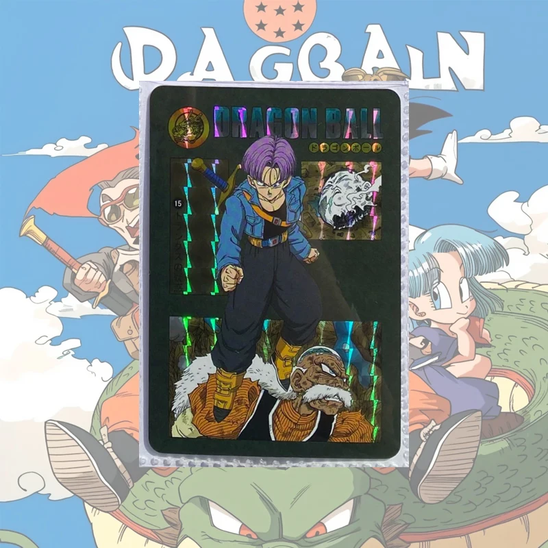Tarjetas Coleccionables de Anime Dragon Ball Fengyun, Tarjetas Flash con Diseño a Cuadros y Colores Brillantes, Hechas a Mano, con Personajes como Son Goku, Vegeta IV y Bulma
