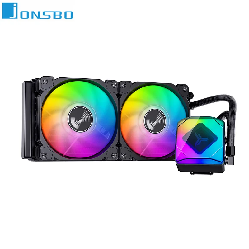 

JONSBO TW6-240 Liquid Water Cooling CPU Integrated Radiator PC Case 120mm ARGB Fan For Intel LGA2011 115X 1200 1700 AMD AM4