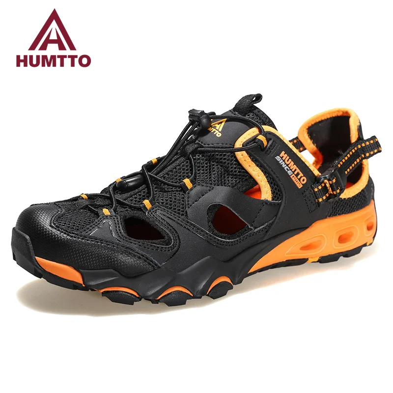 HUMTTO-zapatos acuáticos de playa para hombre, zapatos acuáticos transpirables, deportes para hombre, senderismo, sandalias informales para