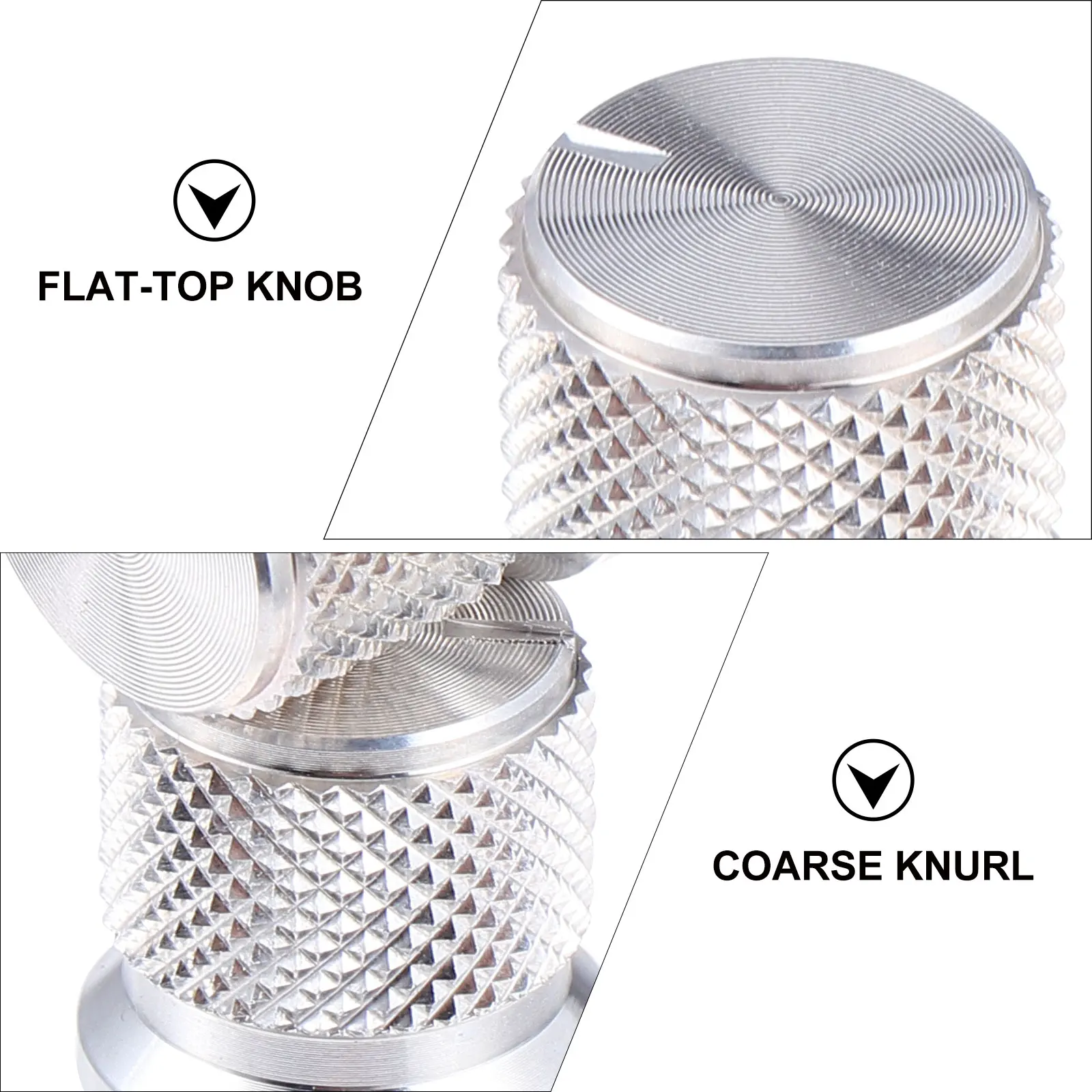 

2 Pieces Volume Adjustment Knob Rotary Control Instrument Accessories Audio Amplifier Effect Pedal Knobs