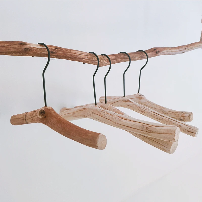 Original Ecology Dry Branch Clothes Hanger Vintage Clothing Store Display Non-Slip Solid Wood Creative Hanger for Clothes