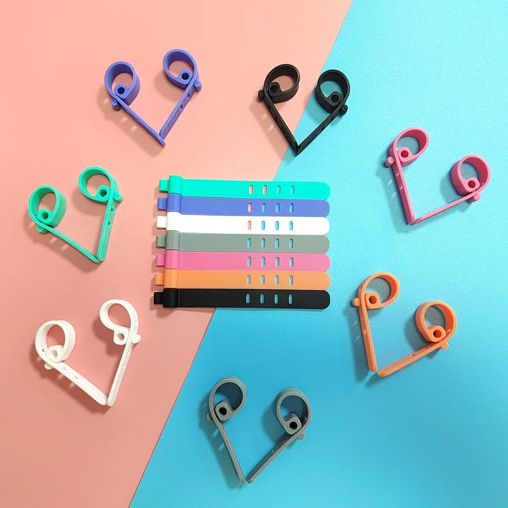 30Pcs Silicone Cable Organizer Ties Durable Reusable Multipurpose Wire Organizer Portable Wire Manager Data Line