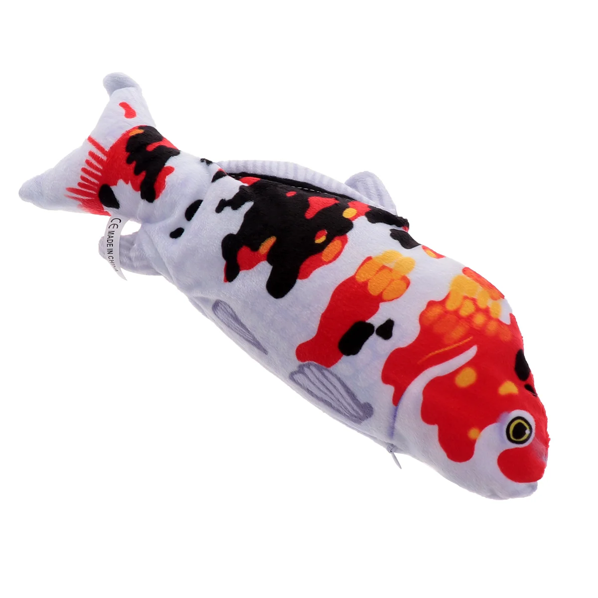 Artificial Carp Fish Toy Cat Playing Fish Toy Kitten Teaser Funny Fish Toy (Zipper Style) cat toys fish toys