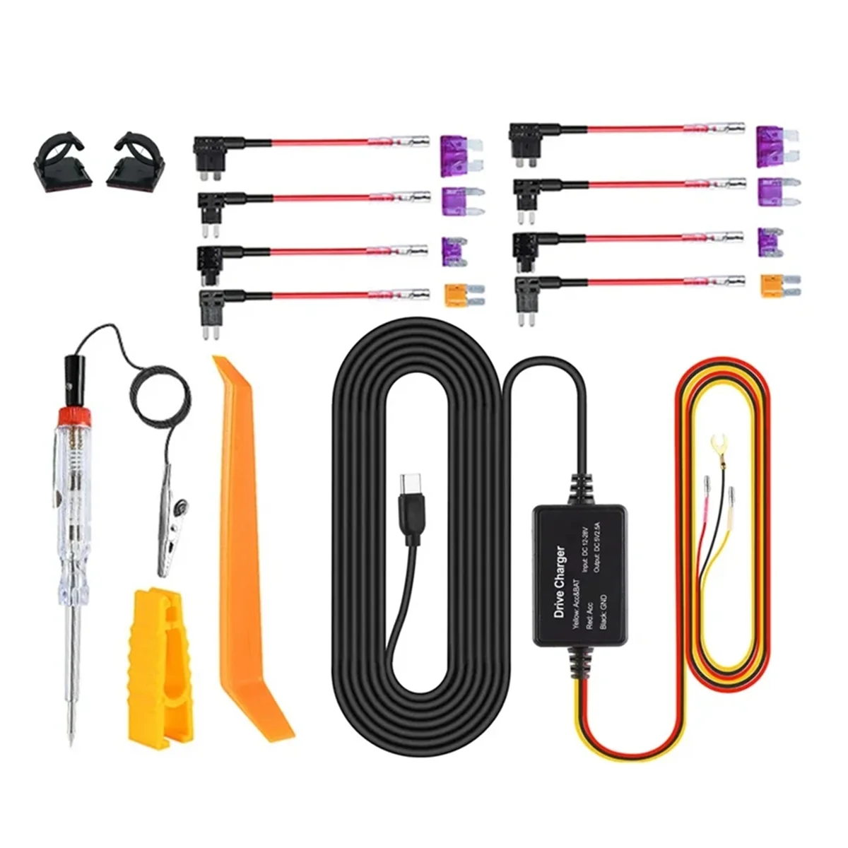 Compre ahora para el kit de cables duros 70mai UP03 solo puerto tipo C para línea de alimentación del monitor de estacionamiento 70mai A810 X200 Omni M500 24H(B)