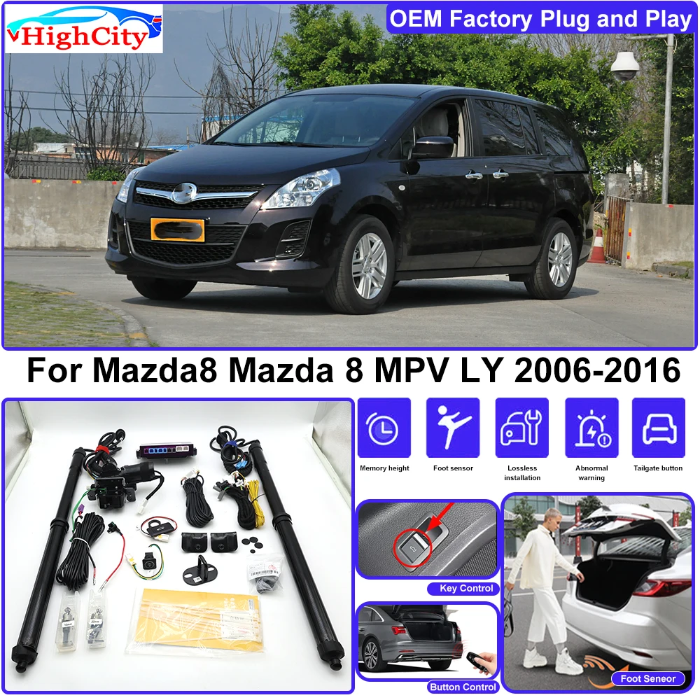 Highcity For Mazda8 Mazda 8 MPV LY 2006-2016 OEM Lifting Kit Trunk Electric Tail Gate Lift Powered Tailgate Liftgate Automatic