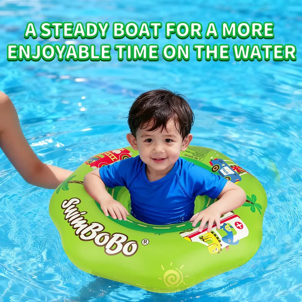 Swimbobo Pink Baby Seat Floating Ring Water Toy Children Thicken Safety PVC Inflatable Swimming Rings For Pool Summer Portable