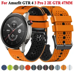 22mm Silicone Straps Watchband For Amazfit GTR 4 GTR 3 Pro GTR 2 2e GTR47mm Balance Watch Bands Bracelet Replacement Wristband
