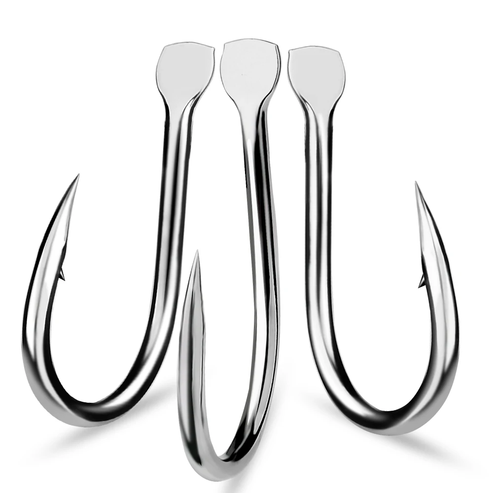 

PROBEROS 10pcs Large Sea Fishing Single-Hook Anchor Fish with Hooks Sizes 1/0# to 5/0#