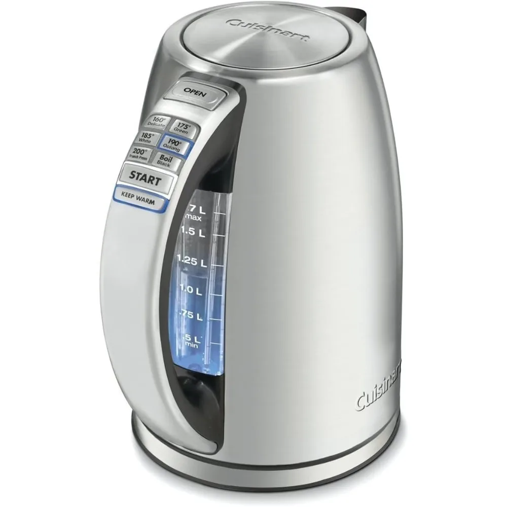 

1.7-Liter Stainless Steel Cordless Electric Kettle with 6 Preset Temperatures