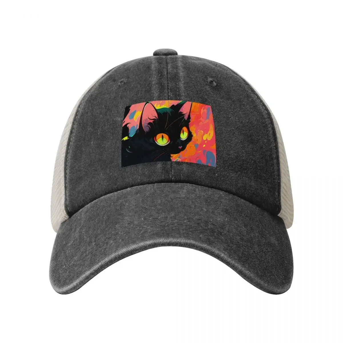 Neko Fire Baseball Cap Wild Ball Hat Anime Snapback Cap Caps Male Women's