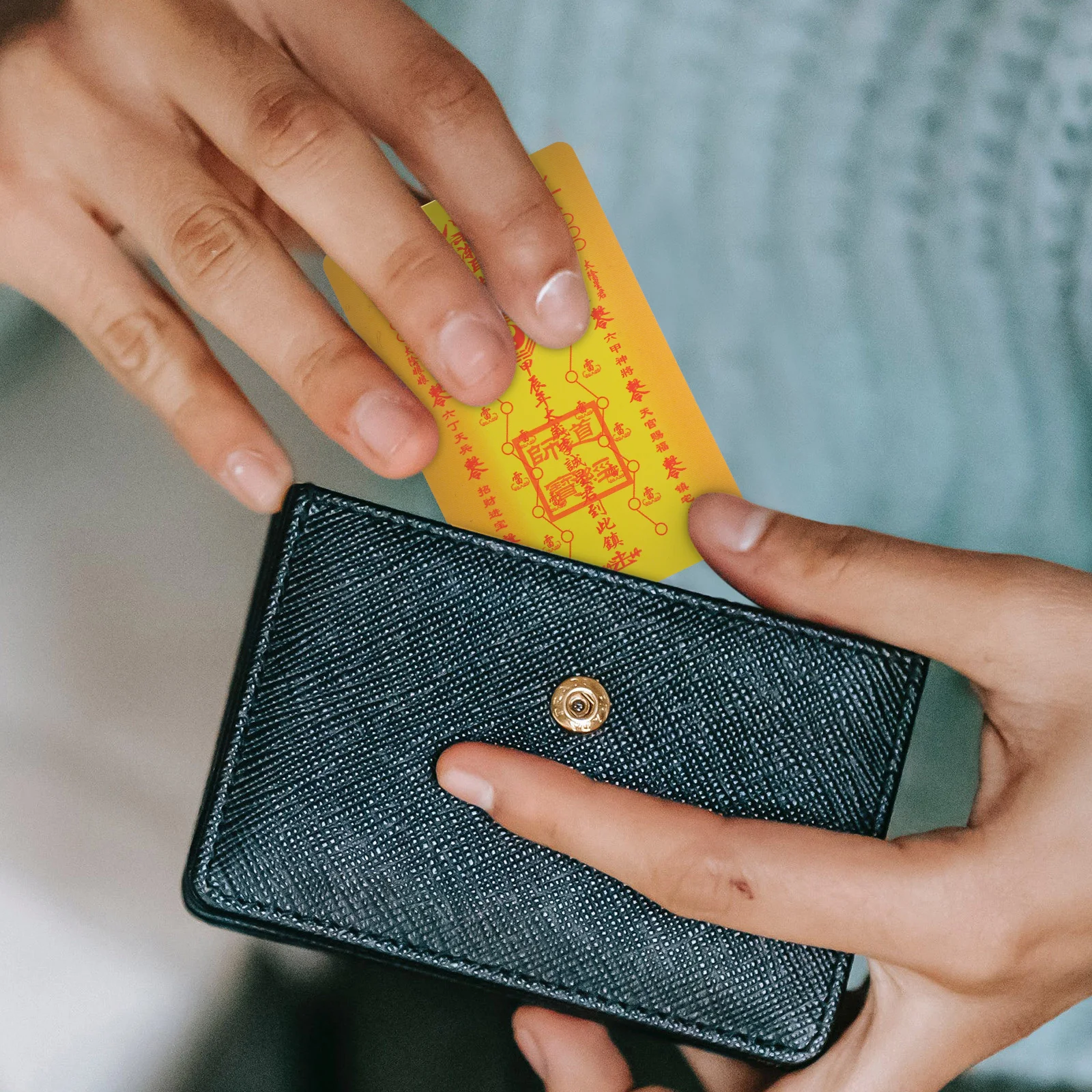 

10Pcs 2024 Chinese Style Card Amulet Protection Luck Auspicious Fengshui Fortune Blessing Portable Card