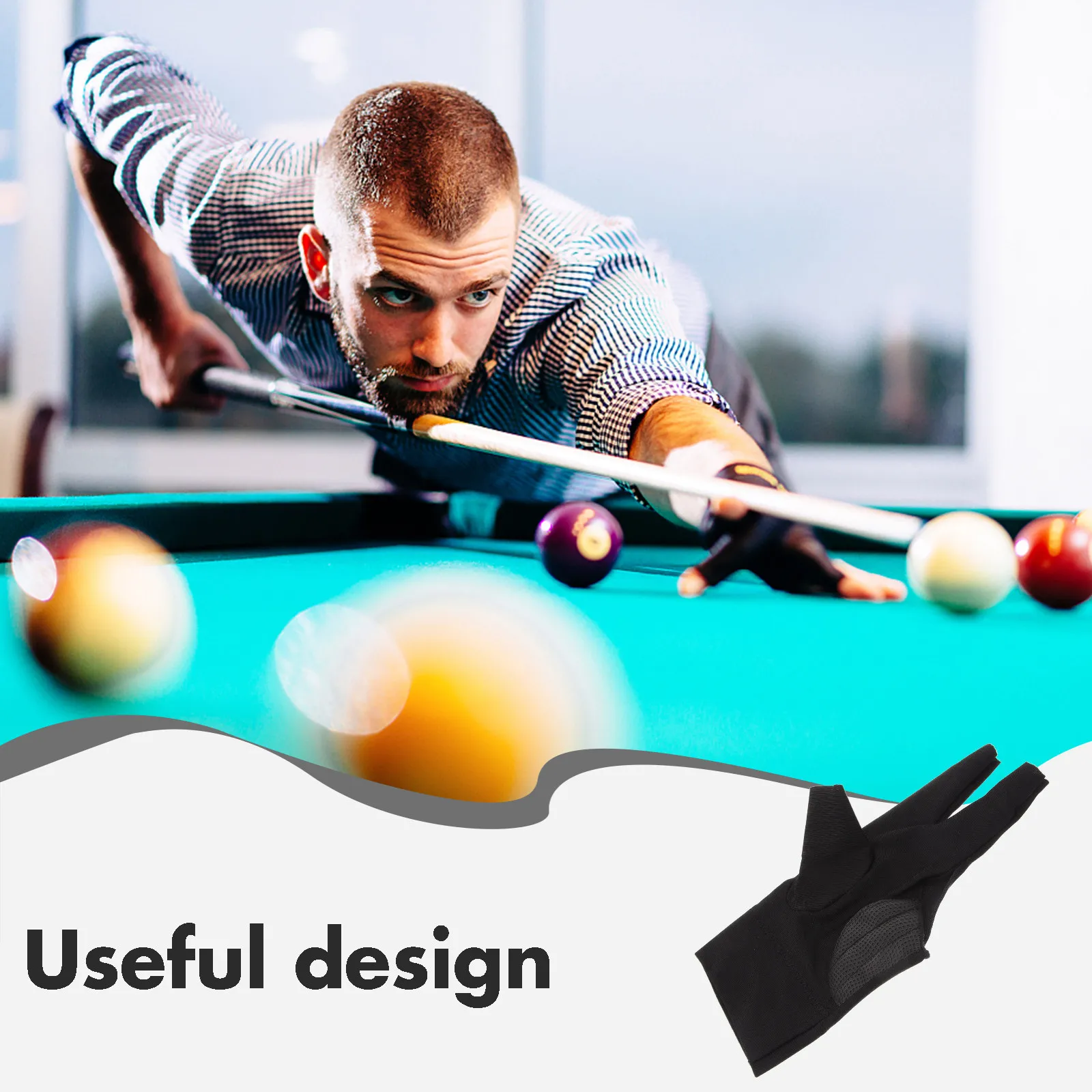 2Pcs Snooker Gloves…