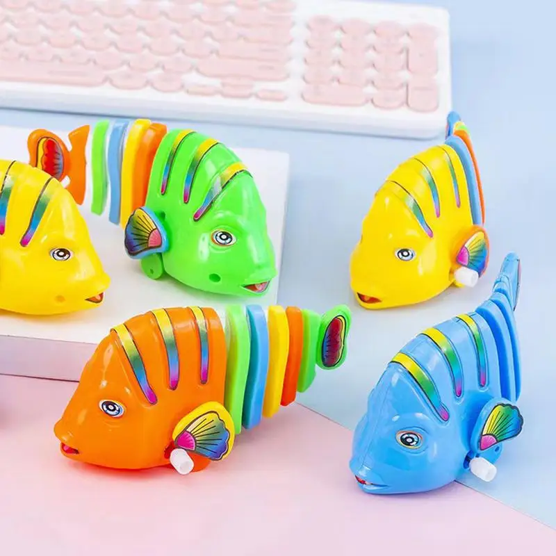 Fish Swimming Bathtub Toys Floating Wind-Up Wiggle Fish Bath Toy Creative Parent-Child Interactive Wiggle Fish Toys for Toddlers