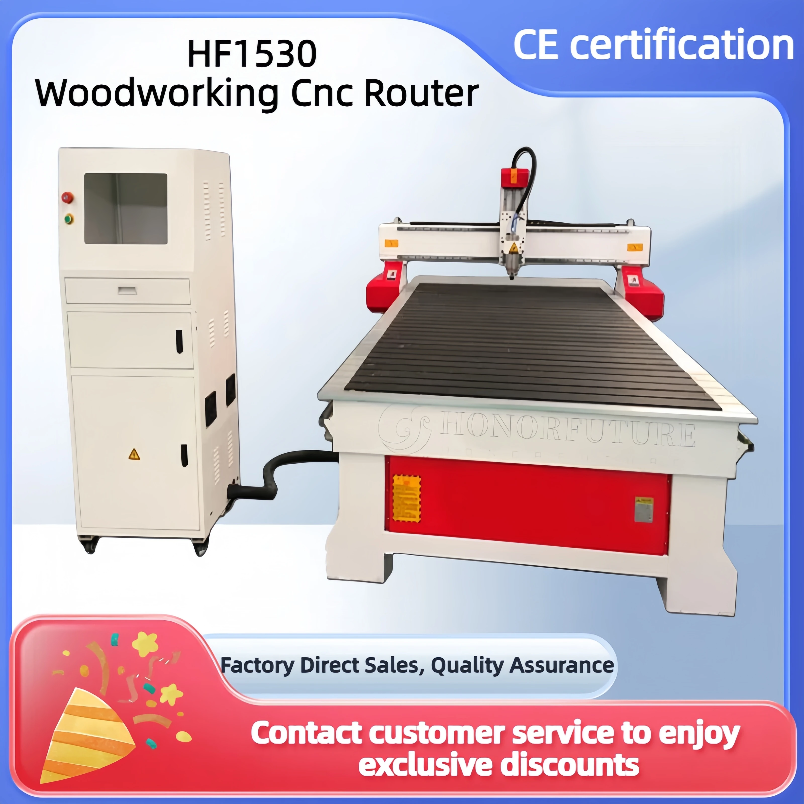 Heavy Duty CNC 1530 Woodworking Router Machine Long Time Service and Stable Movement Engraving Cutting Tools Kitchen Door Sale