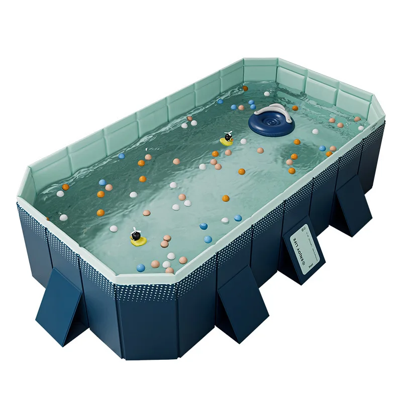 

Thickened PVC Inflatable Swimming Pool Wear-Resistant Outdoor Foldable Paddling Pool for Children and Newborns for Home Use