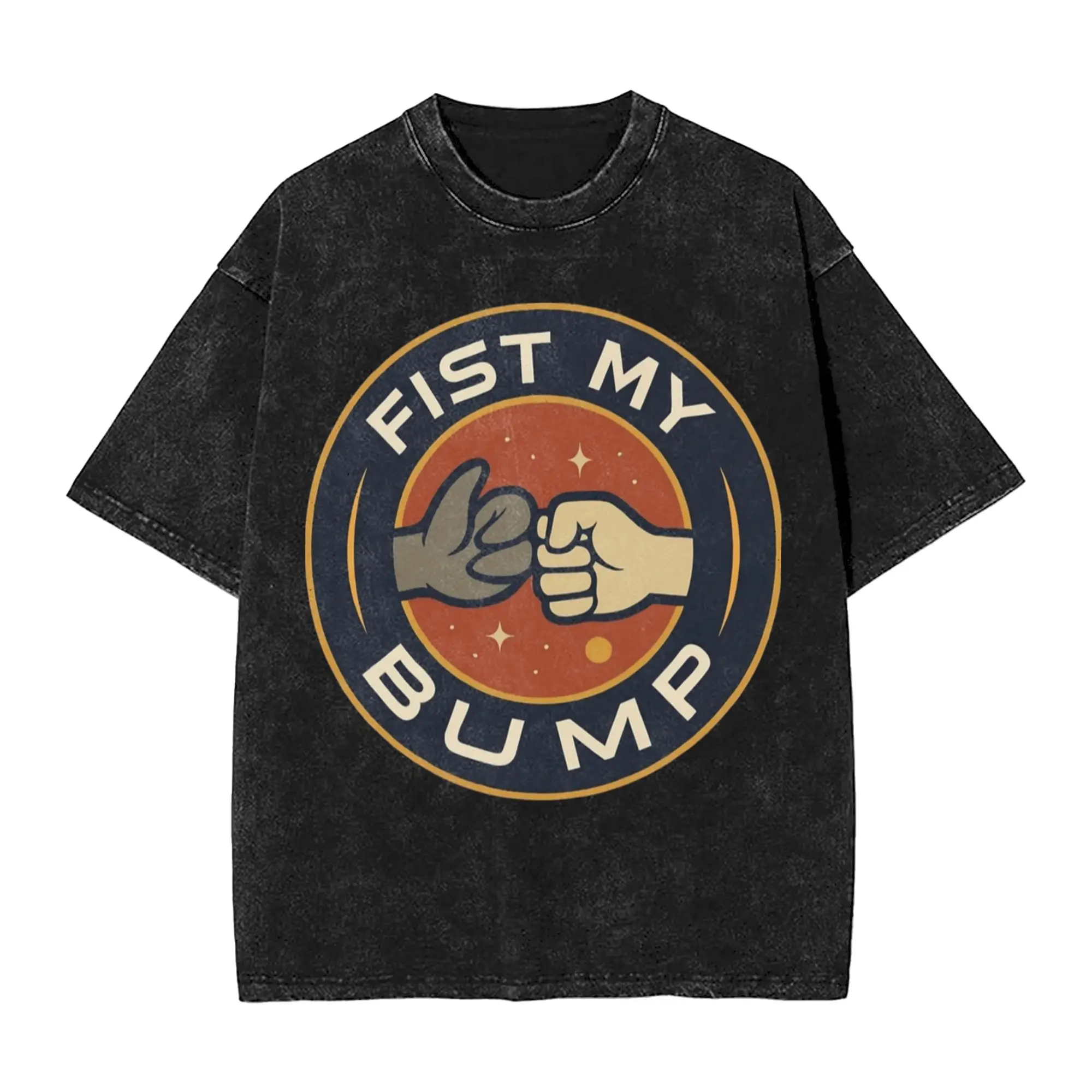 Fist my Bump Project Hail Mary Washed T Shirt Streetwear Hip Hop Retro T-Shirt  Tees for Men Women Cotton Oversize Summer