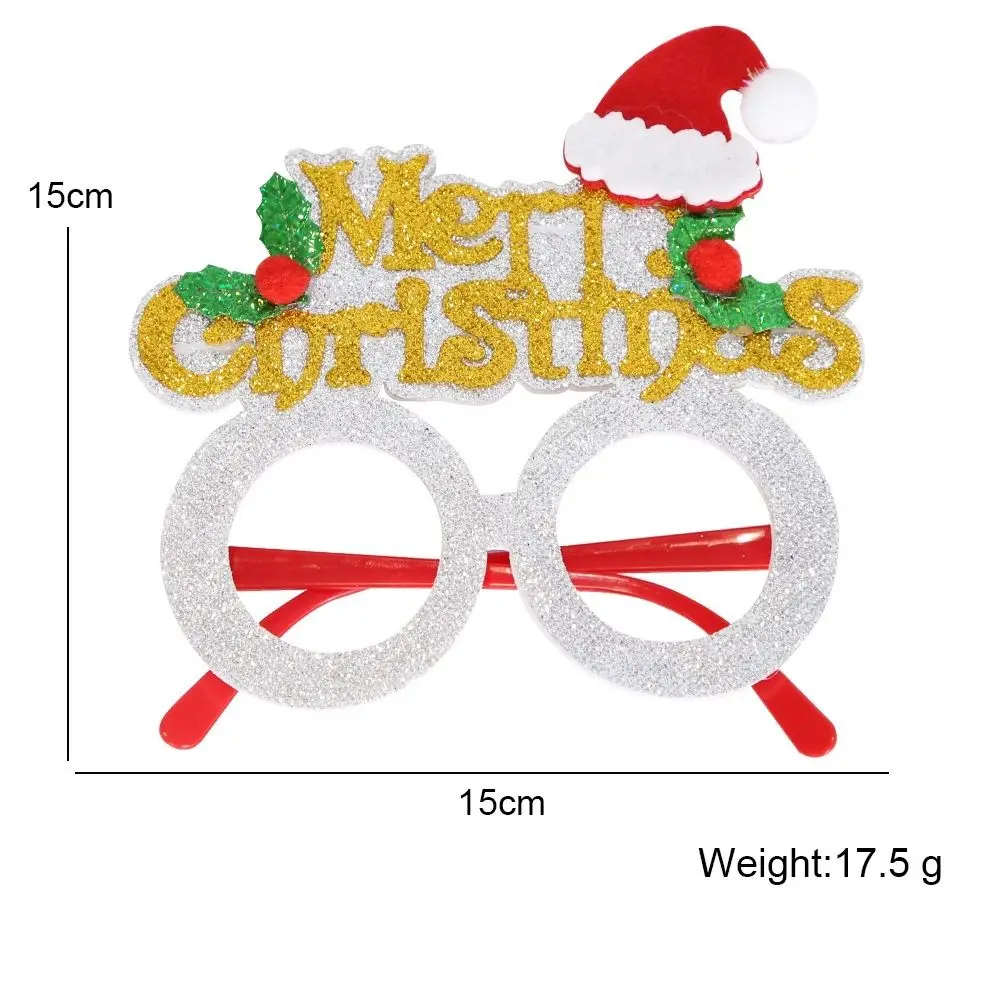 Elk Photography Props Red Christmas Decorative Glasses Party Decorations Santa Claus Eyeglasses Christmas Frame Glasses