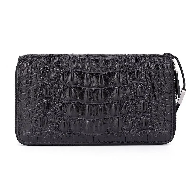 New Fashion Business Men's Alligator Wallets Crocodile Genuine Leather Long Organizer Wallet Men Brand Luxury Card Holder Purse