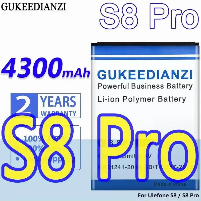 

4300Mah Durable Mobile Phone Battery For Ulefone S8 Pro