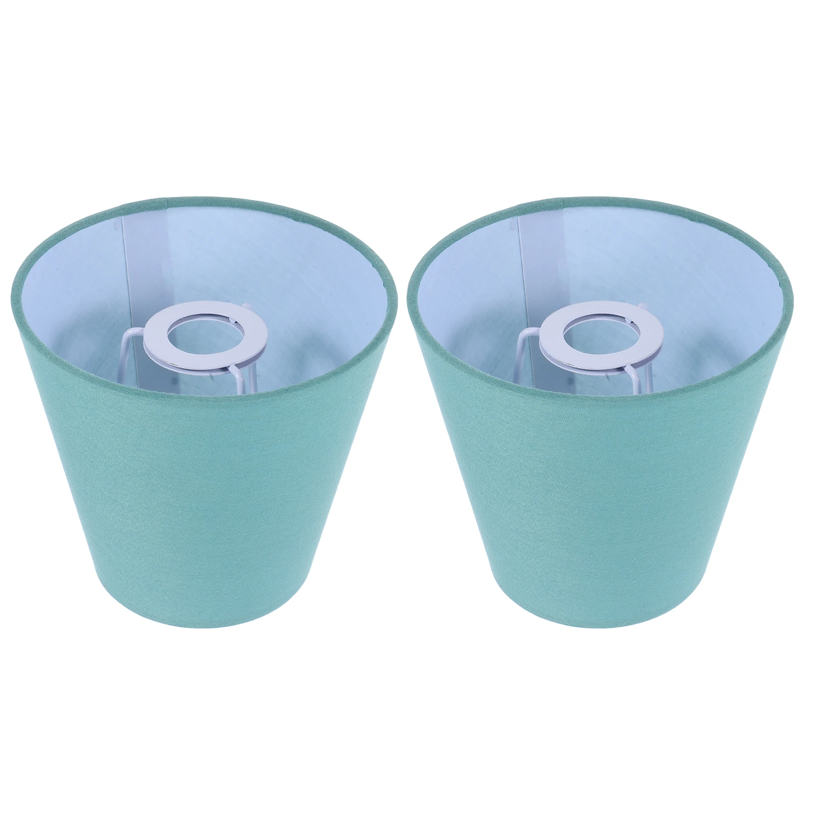 

2Pcs Fabric Shades Cloth Fabric Lamp Shades Light Covers Round Ceiling Lamp Accessories Black Green Lampshade Decor
