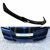 3Pcs Gloss Black CS Style Front Bumper Lip Splitter For BMW 6 Series F06 F12 F13 640i 650i 640d M Sport 2012-2018 Tuning Bodykit